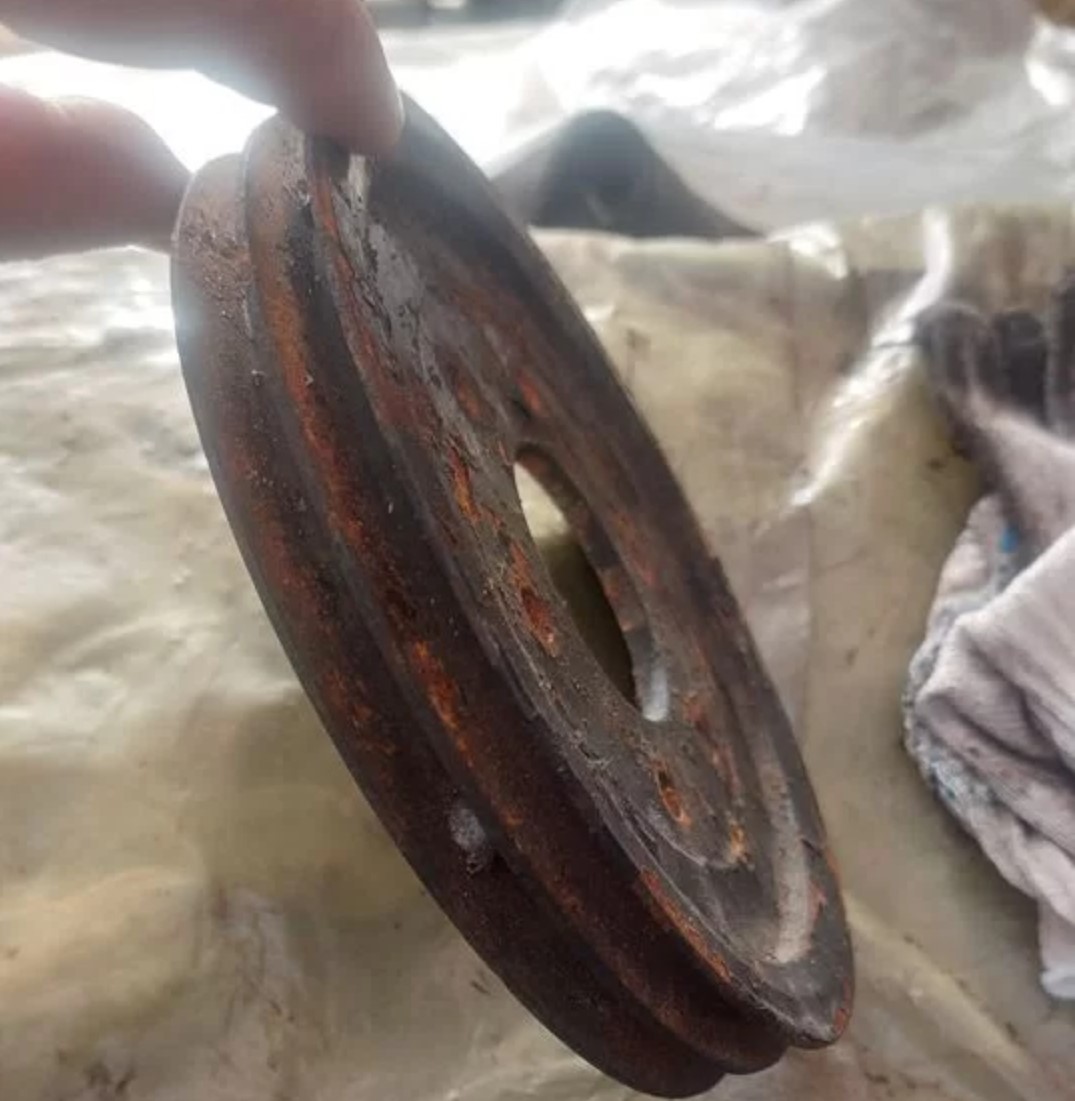 Шкив помпы man 2 ручейковый